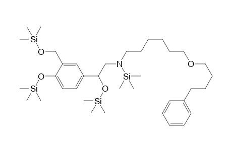 6-(4-phenylbutoxy)-N-trimethylsilyl-N-[2-trimethylsilyloxy-2-[4-trimethylsilyloxy-3-(trimethylsilyloxymethyl)phenyl]ethyl]-1-hexanamine