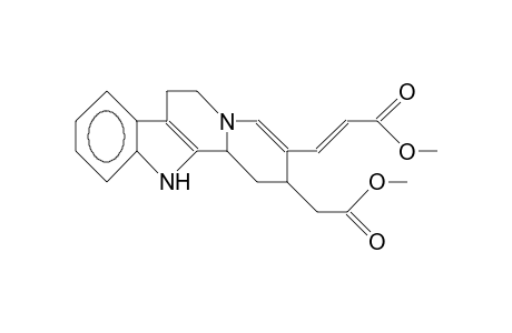 7-Carbomethoxymethyl-8-carbomethoxyvinyl-1,2,6,7-tetrahydro-indolo(2,3A)quinolizine