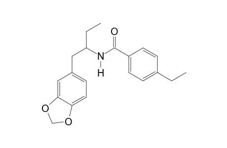 N-(4-Ethylbenzoyl)-1-(3,4-methylenedioxyphenyl)butan-2-amine