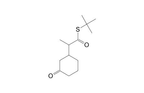 2-(3-Oxocyclohexyl)thiopropionic acid, S-t-butyl ester