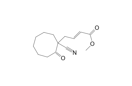 2-Butenoic acid, 4-(1-cyano-2-oxocyclooctyl)-, methyl ester, (E)-