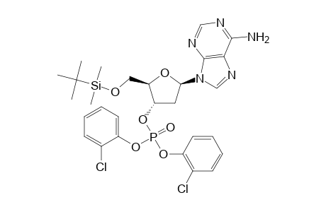 5'-o-(tert-butyldimethylsilyl)-2'-deoxyadenosine, 3'-[bis(o-chlorophenyl)phosphate]