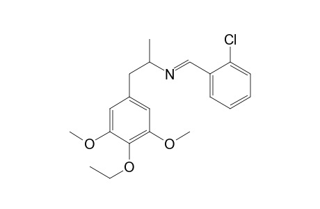 1-(2-Chlorophenyl)-N-[1-(4-ethoxy-3,5-dimethoxyphenyl)propan-2-yl]methanimine