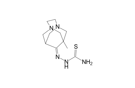 (9Z)-1-methyl-3,6-diazatricyclo[4.3.1.1~3,8~]undecan-9-one thiosemicarbazone