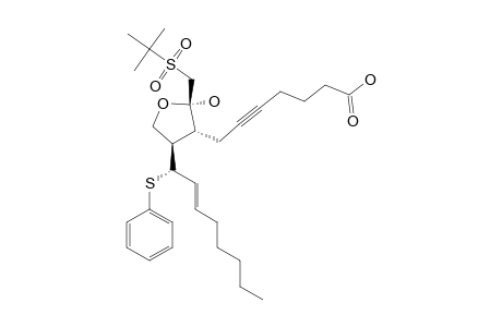 (1''R*,2''E,2'R*,3'S*,4'S*)-7-[2'-(TERT.-BUTYLSULFINYLMETHYL)-2'-HYDROXY-4'-(1''-PHENYLTHIO-OCT-2''-ENYL)-TETRAHYDROFURAN-3'-YL]-HEPT-5-YNOIC-ACID