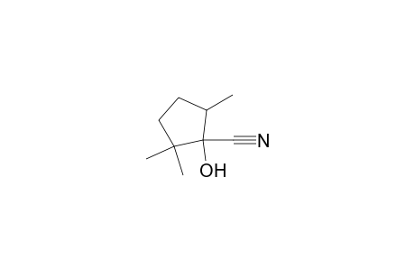 1-Hydroxy-2,2,5-trimethylcyclopentane-1-carbonitrile