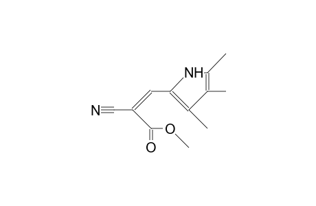 Methyl-E-3-(2,3,4-trimethyl-pyrrol-5-yl)-2-cyanopropenoate