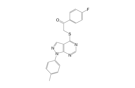 1-(4-fluorophenyl)-2-{[1-(4-methylphenyl)-1H-pyrazolo[3,4-d]pyrimidin-4-yl]sulfanyl}ethanone