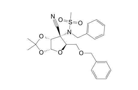 3-AMINO-3-N-BENZYL-5-O-BENZYL-3-C-CYANO-3-DEOXY-1,2-O-ISOPROPYLIDENE-3-N-METHANESULFONYL-ALPHA-D-RIBOFURANOSE