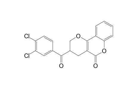 3-(3,4-DICHLOROBENZOYL)-3,4-DIHYDRO-2H,5H-1-BENZOPYRANO-[4,3-B]-PYRAN-5-ONE