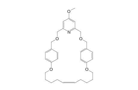 4(5)-Methoxy-3,7,10,21-tetraoxa-1,9(1,4)-dibenzena-5(2,6)-pyridinacycloheneicosaphan-15-ene