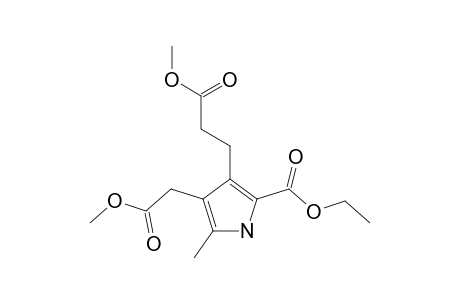 3-METHOXYCARBONYLETHYL-4-METHOXYCARBONYLMETHYL-5-METHYL-PYRROL-2-CARBONSAEUREETHYLESTER