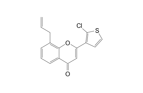2-(2'-Chloro-3'-thienyl)-8-allylbenzopyran-4-one