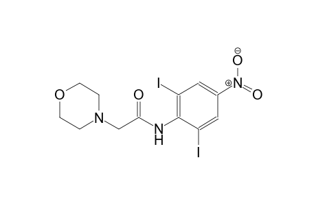 4-morpholineacetamide, N-(2,6-diiodo-4-nitrophenyl)-