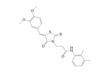 3-thiazolidinepropanamide, 5-[(3,4-dimethoxyphenyl)methylene]-N-(2,3-dimethylphenyl)-4-oxo-2-thioxo-, (5Z)-