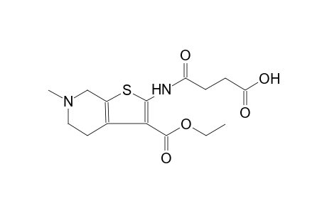 4-{[3-(ethoxycarbonyl)-6-methyl-4,5,6,7-tetrahydrothieno[2,3-c]pyridin-2-yl]amino}-4-oxobutanoic acid