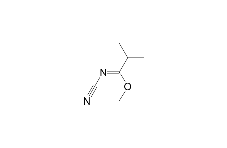 Propanimidic acid, N-cyano-2-methyl-, methyl ester
