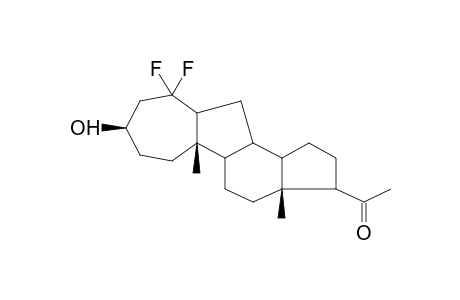 5,5-DIFLUORO-3BETA-HYDROXY-A-HOMO-B-NOR-PREGNAN-20-ONE