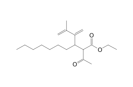 2-Acetyl-3-(3-methylbuta-1,3-dien-2-yl)decanoic acid ethyl ester