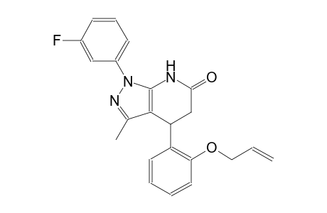 6H-pyrazolo[3,4-b]pyridin-6-one, 1-(3-fluorophenyl)-1,4,5,7-tetrahydro-3-methyl-4-[2-(2-propenyloxy)phenyl]-