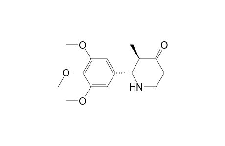 (2S,3R)-3-methyl-2-(3,4,5-trimethoxyphenyl)-4-piperidinone