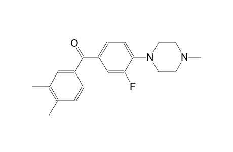 (3,4-Dimethyl-phenyl)-[3-fluoro-4-(4-methyl-piperazin-1-yl)-phenyl]-methanone