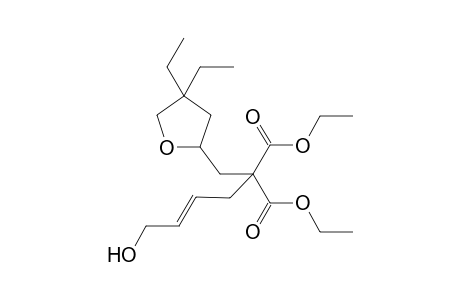 (E)-Diethyl2-((4,4-diethyltetrahydrofuran-2-yl)methyl)-2-(4-hydroxybut-2-enyl) malonate