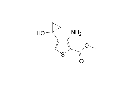 Methyl 3-amino-4-[1'[-hydroxycyclopropyl]thiophene-2-carboxylate