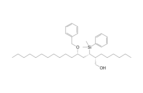 (2R,3S,5S)-5-Benzyloxy-3-dimethyl(phenyl)silyl-2-hexylhexadecan-1-ol