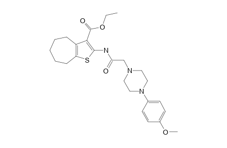 ETHYL-2-[2-[4-(4-METHOXYPHENYL)PIPERAZIN-1-YL]-ACETAMIDO]-4,5,6,7-TETRAHYDRO-4H-CYCLOHEPTA-[B]-THIOPHENE-3-CARBOXYLATE