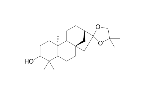 16,17-(Isopropylidenedioxy)-phyllocladan-3-ol