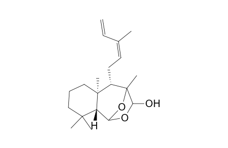 (R)-7-(S)-Methyl-3,3,9-trimethyl-8-((S)-3-methyl-penta-2,4-dienyl)-11,12-dioxa-tricyclo[7.2.1.0(2,7)]dodecan-10-ol