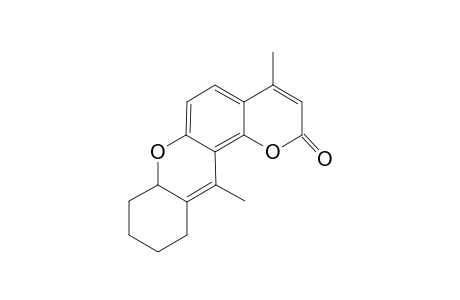 4,12-Dimethyl-8,9,10,11,7a-pentahydro-2H-pyrano[6,5-f]cyclohexa[2,1-b]2H-chromen-2-one