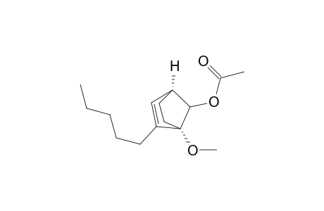 cis-1-Methoxy-2-pentylbicyclo(2.2.1)hept-2-en-7-yl acetate