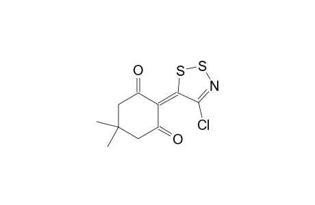 2-(4-Chloro-5H-1,2,3-dithiazol-5-ylidene)-5,5-dimethylcyclohexane-1,3-dione