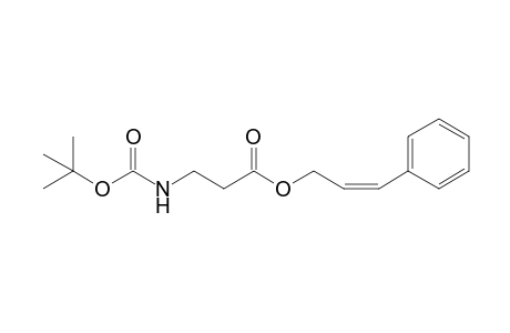 (Z)-3-Phenylprop-2-enyl 3-(tert-butoxycarbonylamino)propanoate