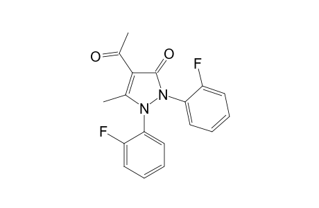 4-ACETYL-1,2-BIS-(2-FLUOROPHENYL)-1,2-DIHYDRO-5-METHYL-3H-PYRAZOL-3-ONE