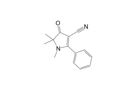 4-Cyano-1,2,2-trimethyl-5-phenyl-pyrrole-3-one