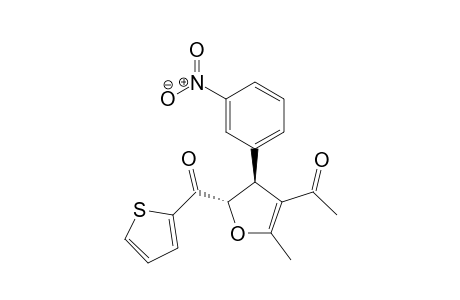 trans-2-Thien-.alpha.-oyl-3-(3-nitrophenyl)-4-acetyl-5-methyl-2,3-dihydrofuran