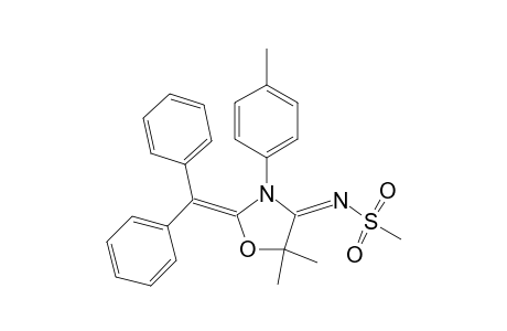 N-[2-(Diphenylmethylene)-5,5-dimethyl-3-(4-methylphenyl)-4-oxazolidinylidene]methanesulfonamide