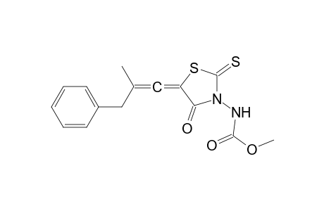 3-Methoxycarbonylamino-5-[2'-methyl-3'-phenylpropenylidene]-2-thioxothiazolidin-4-one