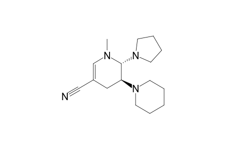 trans-1-Methyl-3-piperidino-2-pyrrolidinyl-1,2,3,4-tetrahydropyridine-5-carbonitrile