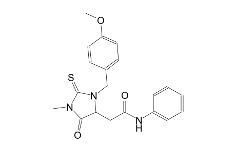2-[3-(4-methoxybenzyl)-1-methyl-5-oxo-2-thioxo-4-imidazolidinyl]-N-phenylacetamide