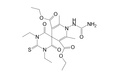 Diethyl 9-[(aminocarbonyl)amino]-2,4-diethyl-8,10-dimethyl-1,5-dioxo-3-thioxo-2,4,9-triazaspiro[5.5]undeca-7,10-diene-7,11-dicarboxylate