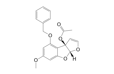 Furo[2,3-b]benzofuran-3a(8aH)-ol, 6-methoxy-4-(phenylmethoxy)-, acetate, cis-(.+-.)-