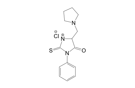 3-PHENYL-5-(PYRROLIDIN-1-YLMETHYL)-2-THIOHYDANTOIN-HYDROCHLORIDE