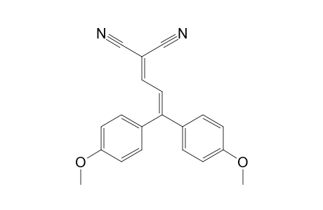 2-cyano-5,5-bis(4-methoxyphenyl)-2,4-pentadienenitrile