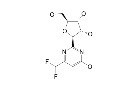 2-(BETA-D-RIBOFURANOSYL)-4-(DIFLUOROMETHYL)-6-METHOXY-PYRIMIDINE