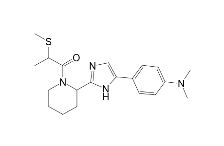 1-(2-(5-(4-(dimethylamino)phenyl)-1H-imidazol-2-yl)piperidin-1-yl)-2-(methylthio)propan-1-one
