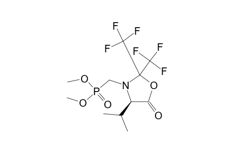 (4S)-2,2-BIS-(TRIFLUOROMETHYL)-3-(DIMETHOXYPHOSPHINOYL)-METHYL-4-(PROP-2-YL)-1,3-OXAZOLIDIN-5-ONE